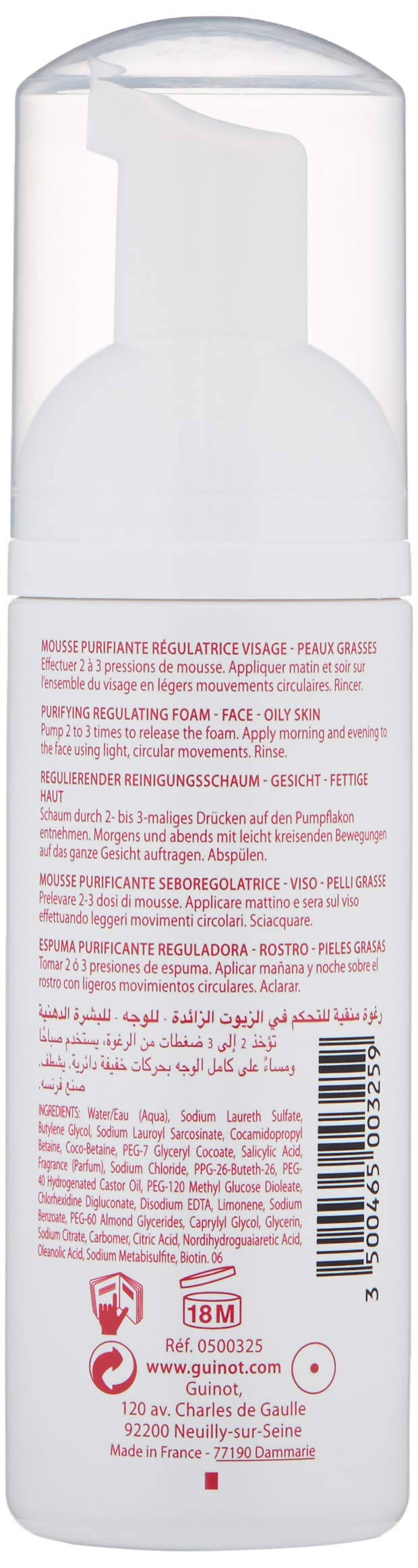 Guinot Microbiotic Purifying Cleansing Foam (For Oily Skin) 150ml/5.07oz